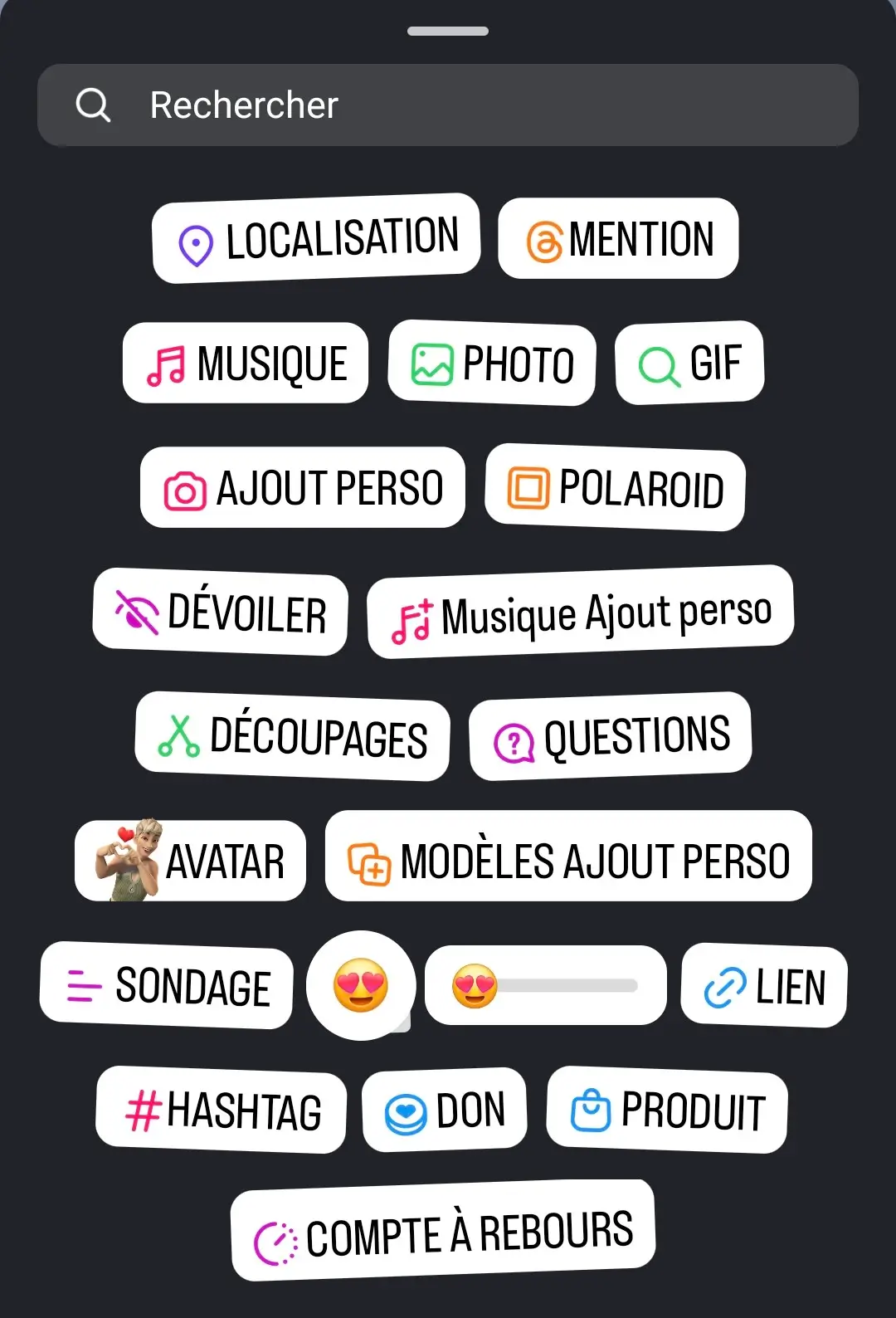 aperçus-elements-interactif-story-insta Aperçu des différents éléments créatifs et interactifs story instagram